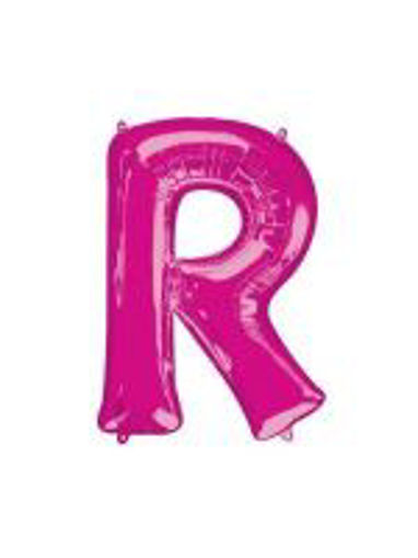 Picture of PINK LETTER R FOIL BALLOON